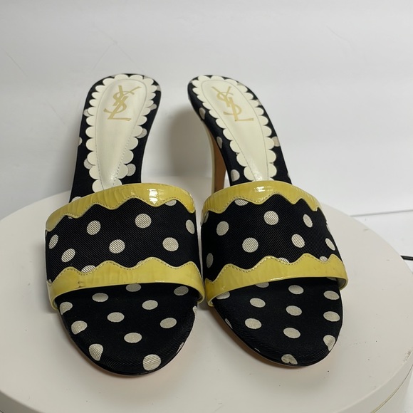 Saint Laurent vintage mules heels size EU 39 according to shoes tables US 9 - Picture 7 of 11